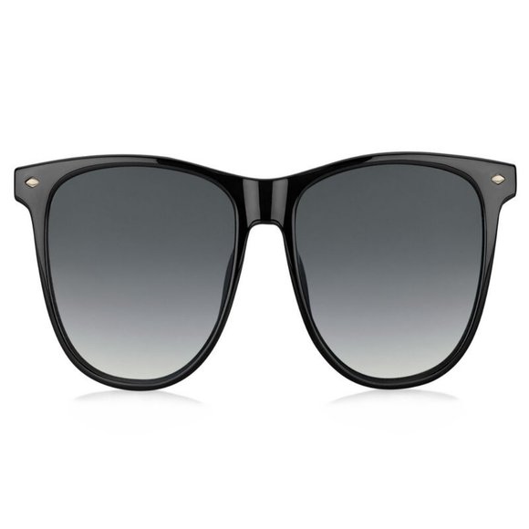 FOSSIL Rectangle Women BLACK Acetate Frame